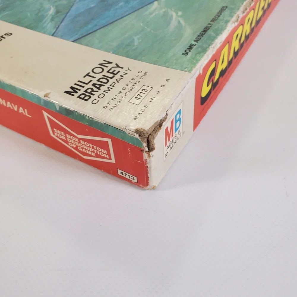Carrier Strike! 1977 Board Game Milton Bradley Incomplete Vintage